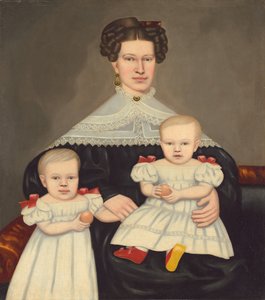 Mme Paul Smith Palmer et ses jumeaux - Erastus Salisbury Field