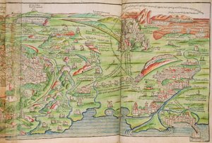 Carte de la ville de Jérusalem, de 