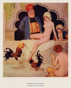 Le Combat de Coqs dans le Harem - Erich Schutz