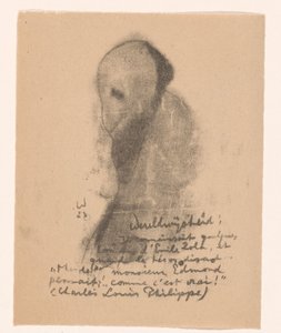 Figure abstraite avec barbe - Erich Wichmann