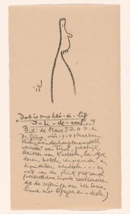 Figure caricaturale (Idéalistes II et autres annotations) - Erich Wichmann