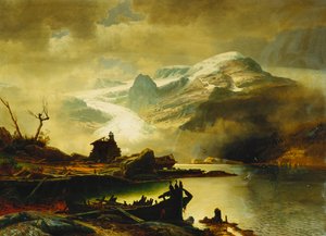 Le glacier de Bondhus à Sunnhordland, 1878 - Erik Bodom