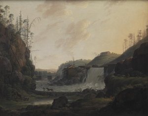 Paysage fluvial avec une cascade près de Bogstad en Norvège - Erik Pauelsen