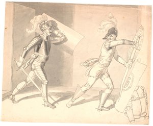 Deux guerriers combattants - Erik Pauelsen
