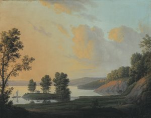 Vue du manoir de Dronninggaard à travers le lac Fure, Nord de la Zélande - Erik Pauelsen
