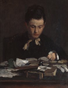 Jeune fille lisant - Erik Theodor Werenskiold