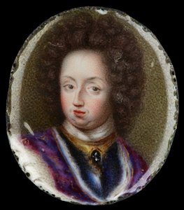 Miniature de Charles XI, Roi de Suède - Erik Utterhielm