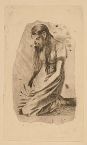 Jeune fille agenouillée