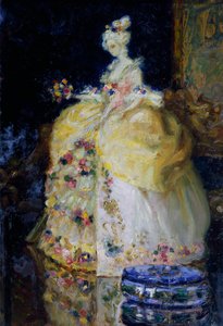 Dame du XVIIIe siècle, par Erminia Bruni Menin - Erminia Bruni Menin