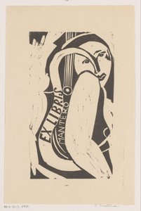 Ex libris de Gianni Mantero - Erna Levy Friedländer