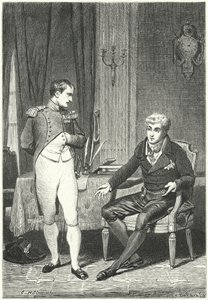 Discussion entre Napoléon et Metternich à Dresde - Ernest Hillemacher
