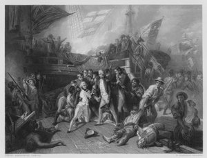 La Mort de Nelson (gravure) - Ernest (after) Slingeneyer