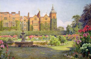Façade ouest et jardins de Hatfield House, Herts