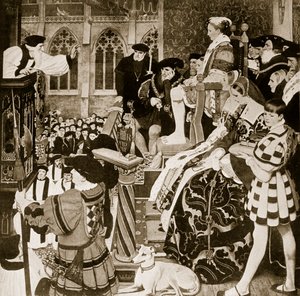 Latimer prêchant devant Édouard VI, illustration de 
