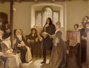 Le Mariage de William Penn et Hannah Callowhill à la Maison de Réunion des Amis, Le Couvent, Bristol - Ernest Board