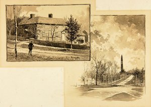 Maison/monument dans les bois