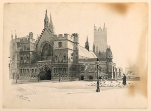 Extérieur de Westminster Hall - Ernest Clifford Peixotto