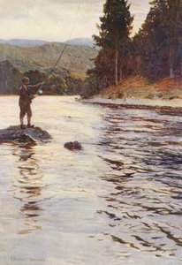 Pêche au saumon sur les eaux de Faskally - Ernest Edward Briggs
