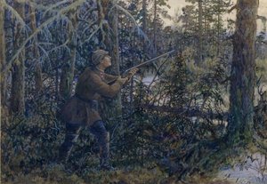 Chasse au grand tétras, 1937 - Ernest Ernestovich Lissner