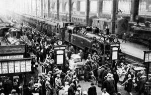 Arrivée du train à la gare du Nord, Paris, 1931 - Ernest Flammarion