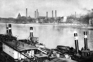 La Seine et les quais à Bercy, Paris, 1931