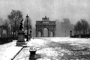 Les Tuileries sous la neige et l