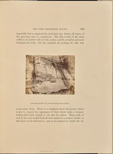 Striations à côté du glacier Unter Grindelwald - Ernest H. Edwards