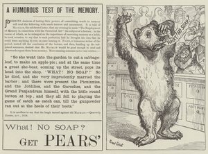 Publicité, savon Pears