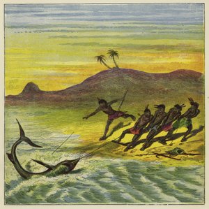 Attraper un requin - Ernest Henry Griset