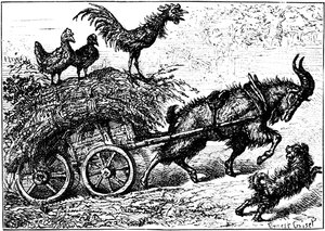 Illustration du livre pour enfants Little Bo-Peep, vers 1880 - Ernest Henry Griset