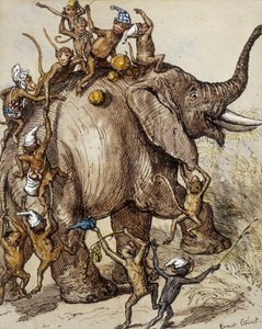 Les Singes en Folie - Ernest Henry Griset