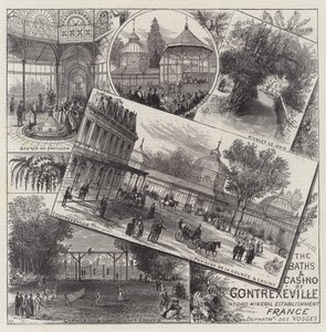 Les bains et le casino de Contrexéville - Ernest Henry Griset