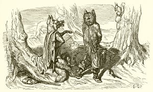 Le Chat et le Renard - Ernest Henry Griset