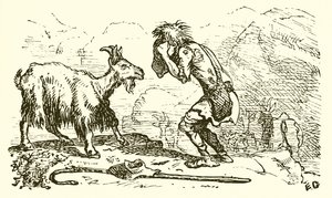 Le chevrier et la chèvre - Ernest Henry Griset