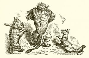 Le Lion, le Renard et le Loup - Ernest Henry Griset
