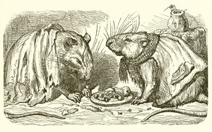 Le Rat des villes et le Rat des champs - Ernest Henry Griset