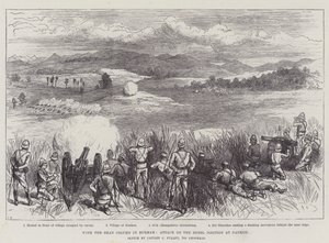 Avec la Colonne Shan en Birmanie, Attaque sur la Position Rebelle à Nankon - Ernest Henry Griset