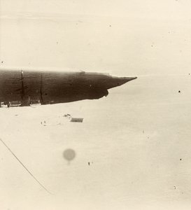 Vue depuis le ballon sur le plateau. De l