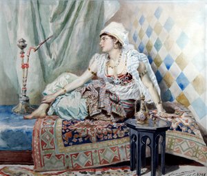 Une odalisque - Ernest Karlovich Liphart