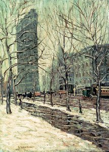 Le Flatiron Building, New York, c.1903-05 - Ernest Lawson