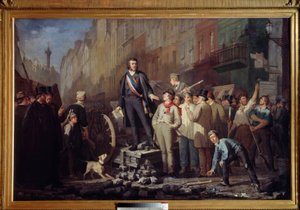 Alphonse Baudin (1811-1851) sur la barricade du faubourg Saint-Antoine le 3 décembre 1851 - Ernest Louis Pichio