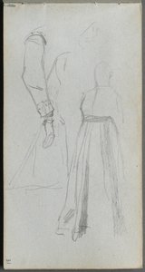 Carnet de croquis, page 31 : Étude de figures - Jean Louis Ernest Meissonier