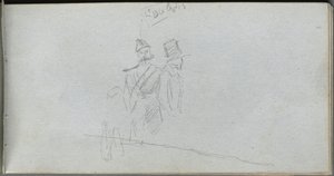 Carnet de croquis, page 38 : Étude d