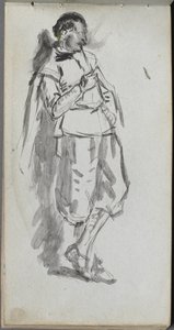 Carnet de croquis, page 46 : Figure masculine debout