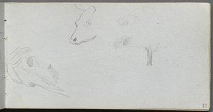 Carnet de croquis, page 53 : Études d