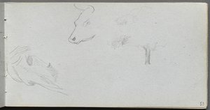 Carnet de croquis, page 53 : Études d