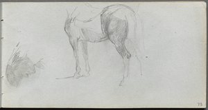 Carnet de croquis, page 73 : Étude d