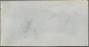 Carnet de croquis, page 77 : Étude des figures - Ernest Meissonier