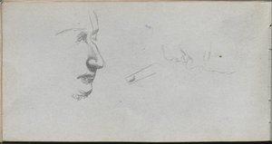Carnet de croquis, page 80 : Étude de visages