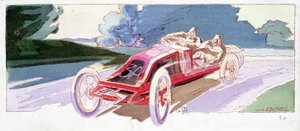 Circuit de la Sarthe en Renault - Ernest Montaut